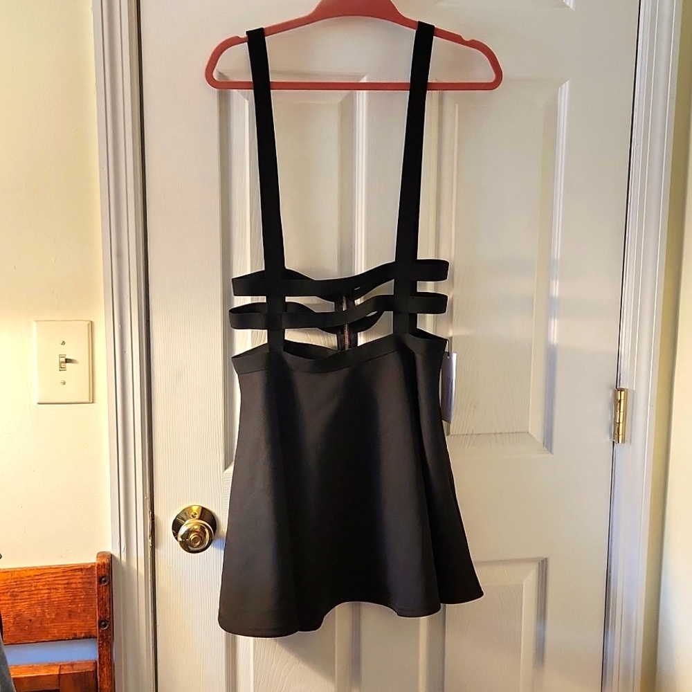 Black Overall Skirt